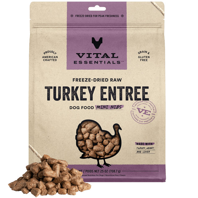 Freeze-Dried Turkey Entree Dog Food Mini Nibs