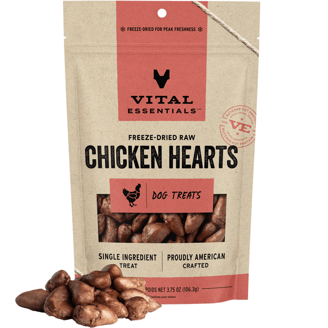 Freeze-Dried Chicken Hearts Dog Treats