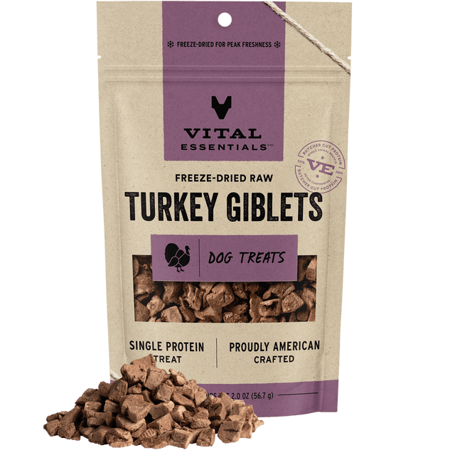 Freeze-Dried Turkey Giblets Dog Treats