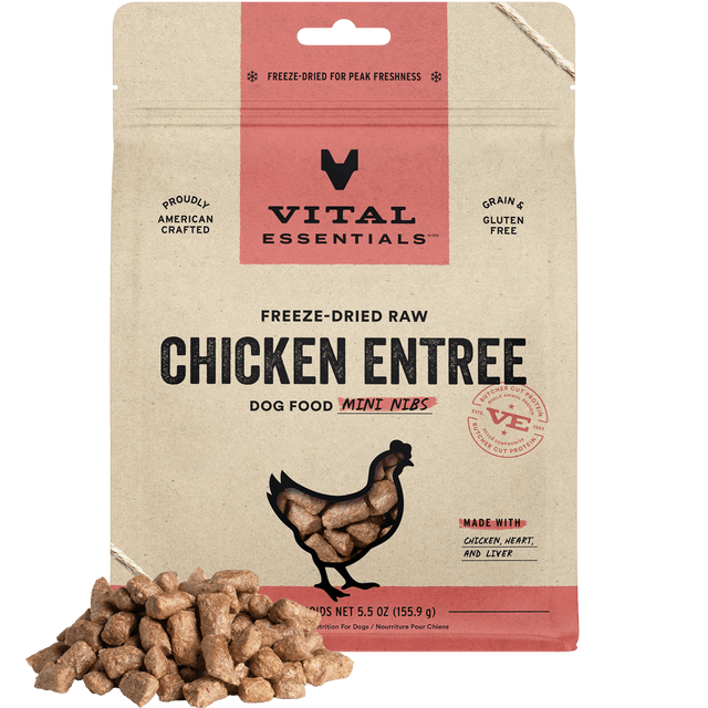 Freeze-Dried Chicken Entree Dog Food Mini Nibs