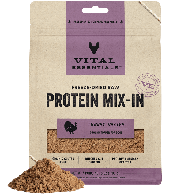 Freeze-Dried Protein Mix-In Turkey Recipe Ground Topper for Dogs