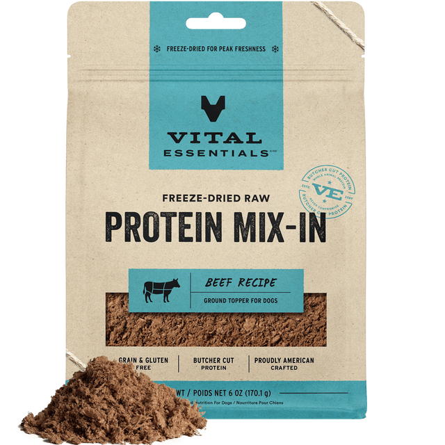 Freeze-Dried Protein Mix-In Beef Recipe Ground Topper for Dogs