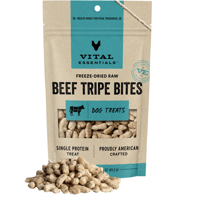 Freeze-Dried Beef Tripe Bites Dog Treats