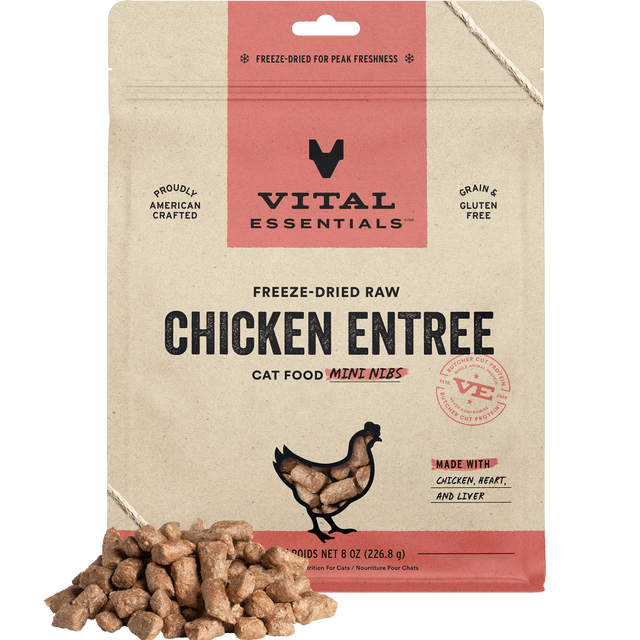 Freeze-Dried Chicken Entree Cat Food Mini Nibs