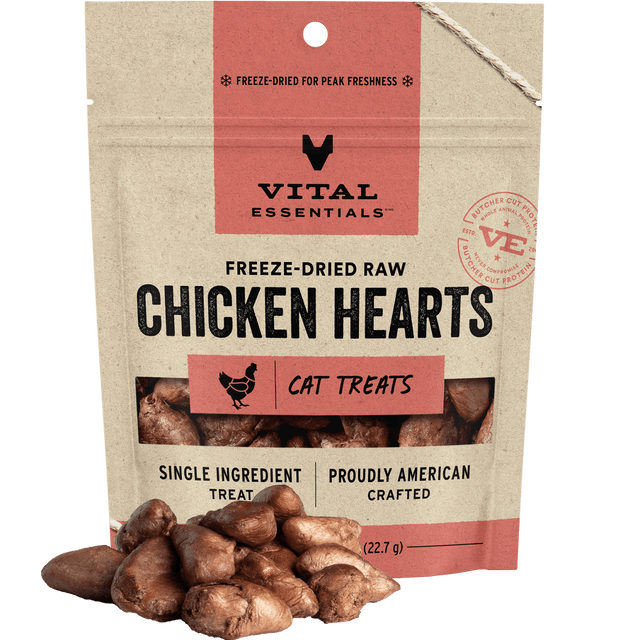 Freeze-Dried Chicken Hearts Cat Treats